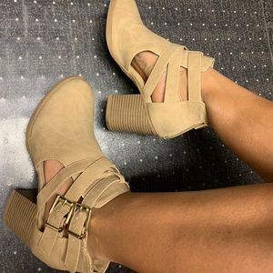 SOLD Soda Chunk Heel Booties